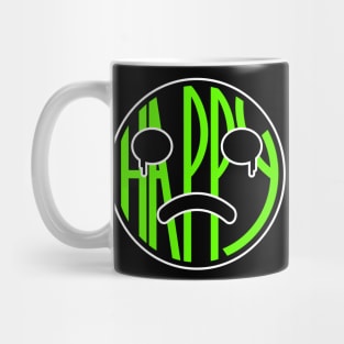 Happy fake crying green tshirt Mug